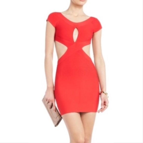 BCBGMaxAzria Dresses & Skirts - BCBGMaxAzria cut out bandage/bodycon dress